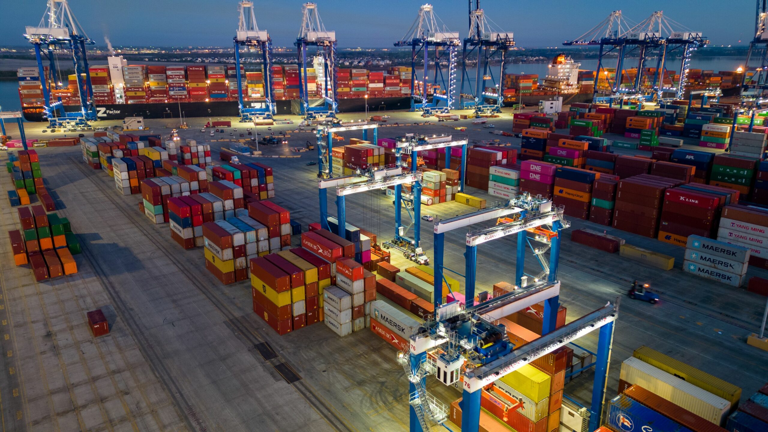 SC Ports efficiently moves goods at the Port of Charleston. (Photo/SCPA/Walter Lagarenne)