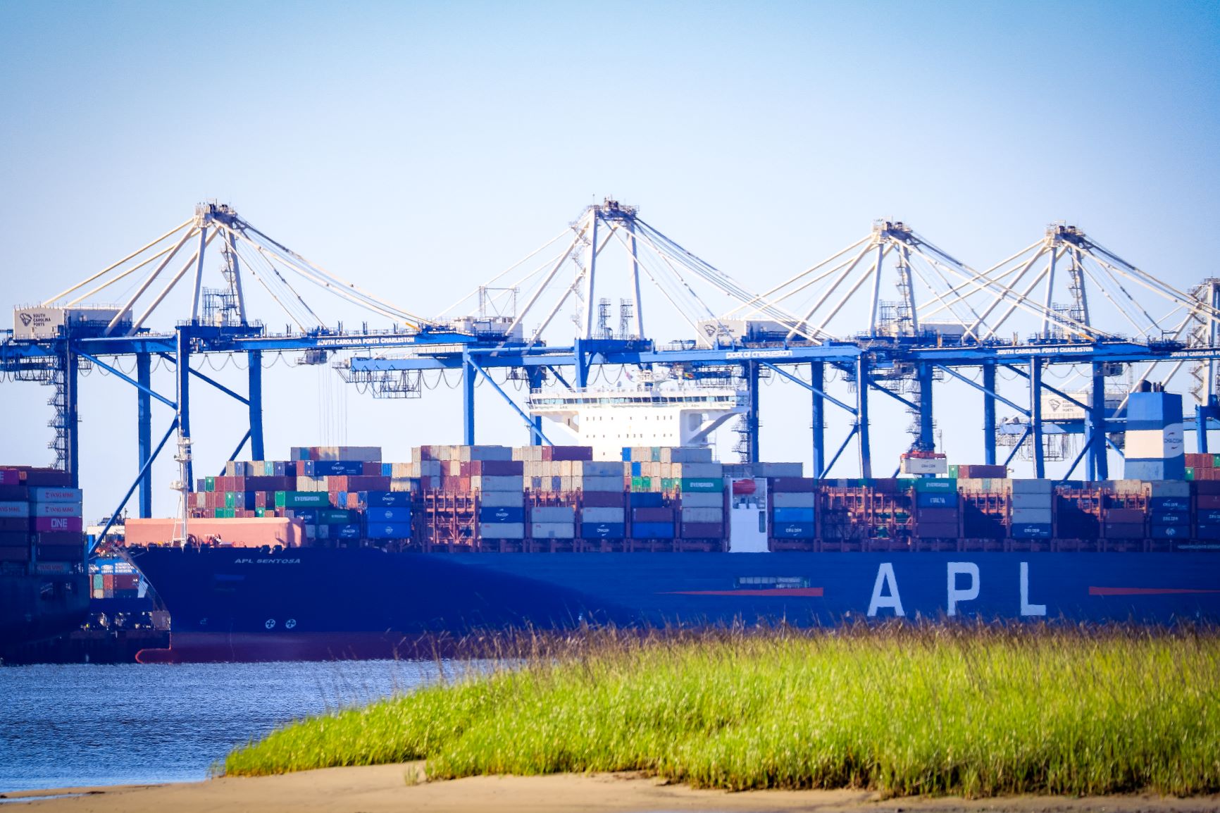 APL Sentosa docked at WWT May 2020