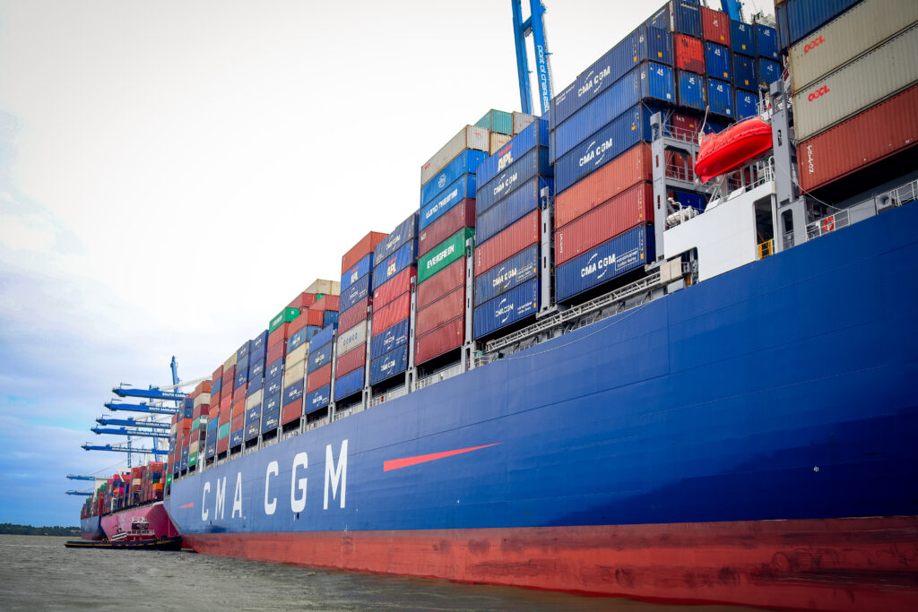 CMA CGM at dock