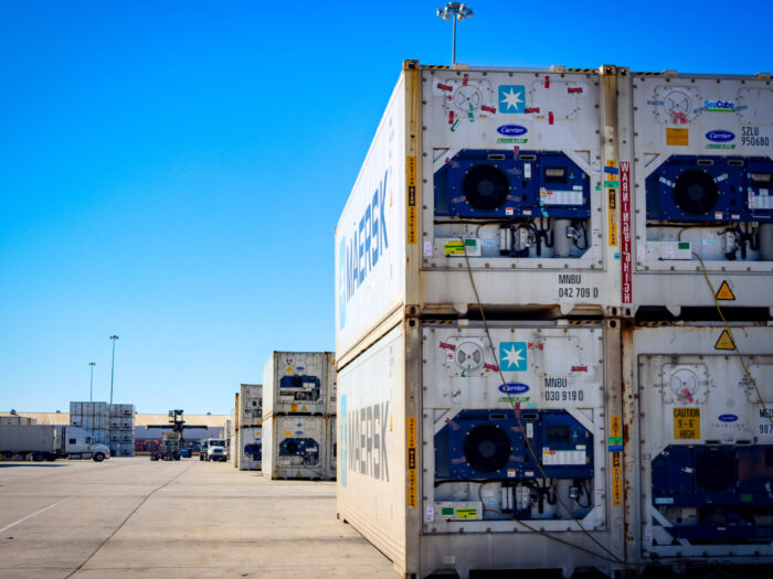 Reefer yard at WWT